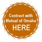 Contract with Mutual of Omaha Button – Orange Spiral