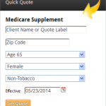 CSG Actuarial MedSupp Quick Quote Tool Screenshot