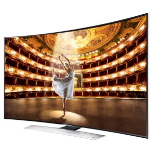 Samsung Curved Ultra HDTV Showing Ballerina Dancing